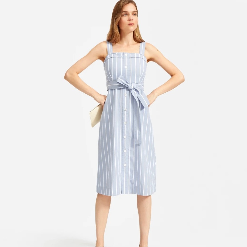 NWT Everlane Cotton Weave Tank Dress